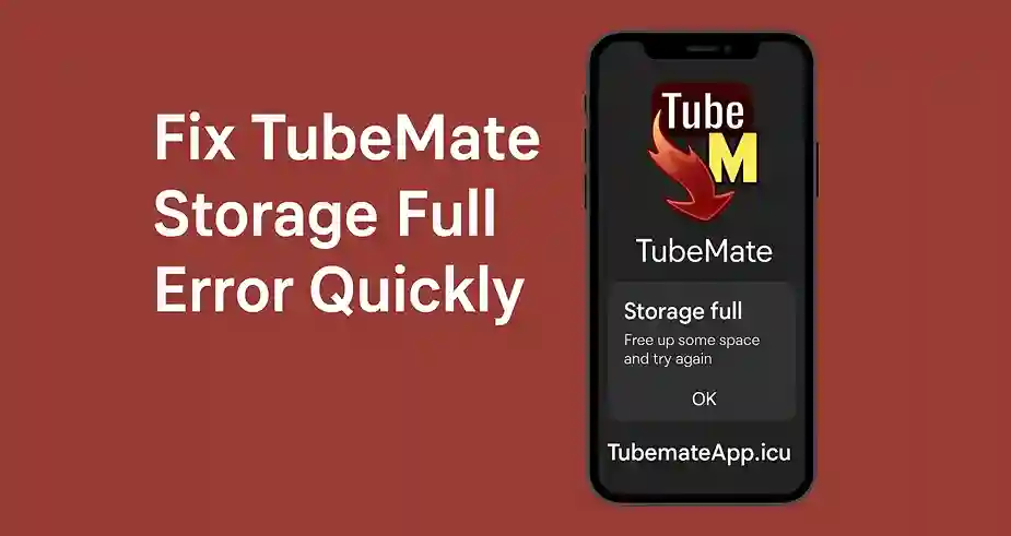 Fix TubeMate Storage Full Error Quickly