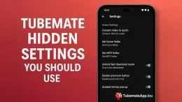 TubeMate Hidden Settings You Should Use